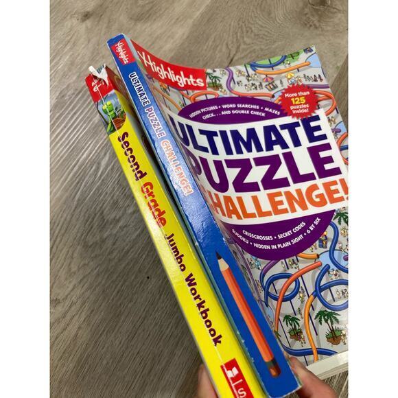 Ultimate Puzzle Challenge & 2nd Grade Workbook Bundle Highlights Kids Activities - Picture 5 of 12